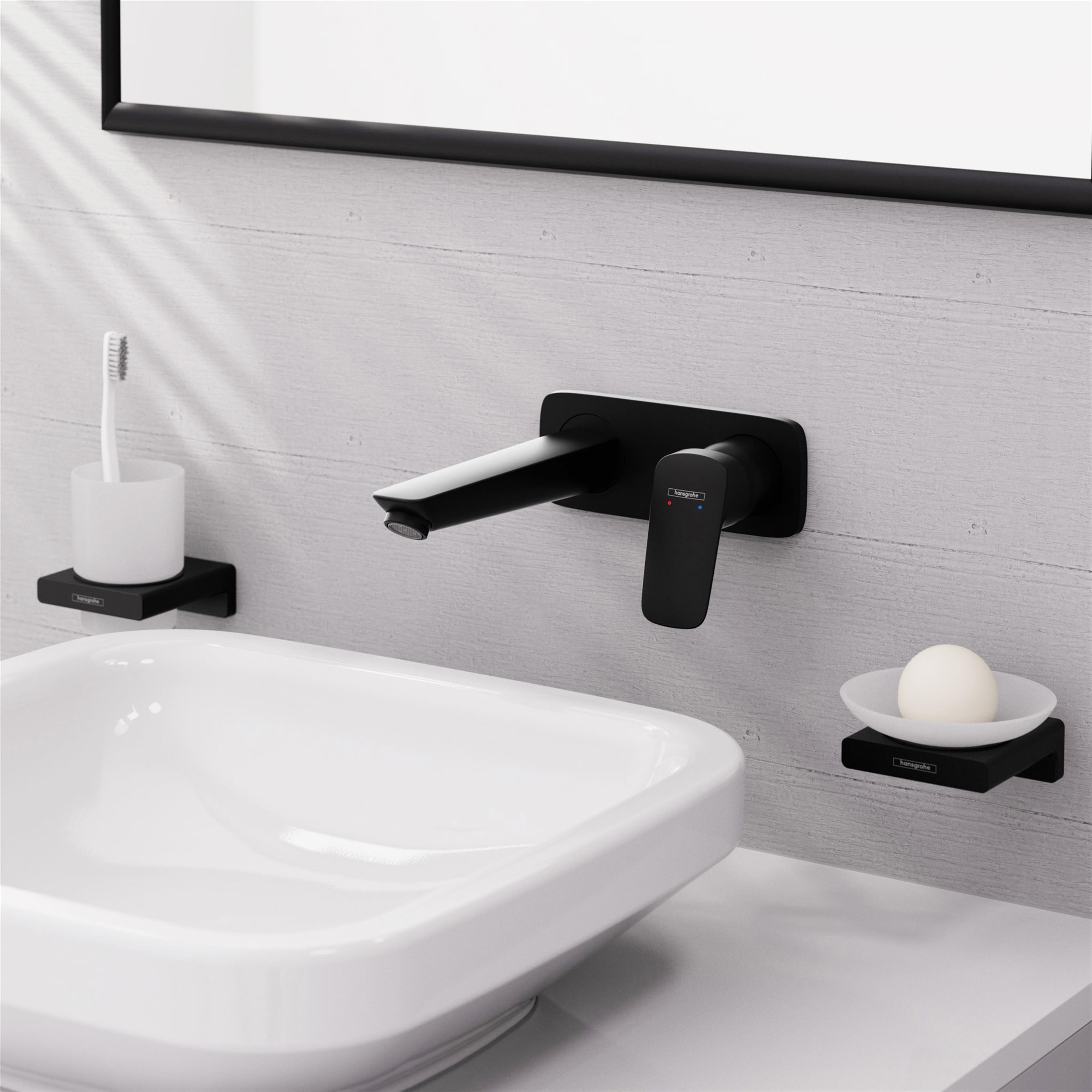 Hansgrohe Logis bateria umywalkowa podtynkowa czarny mat 71220670