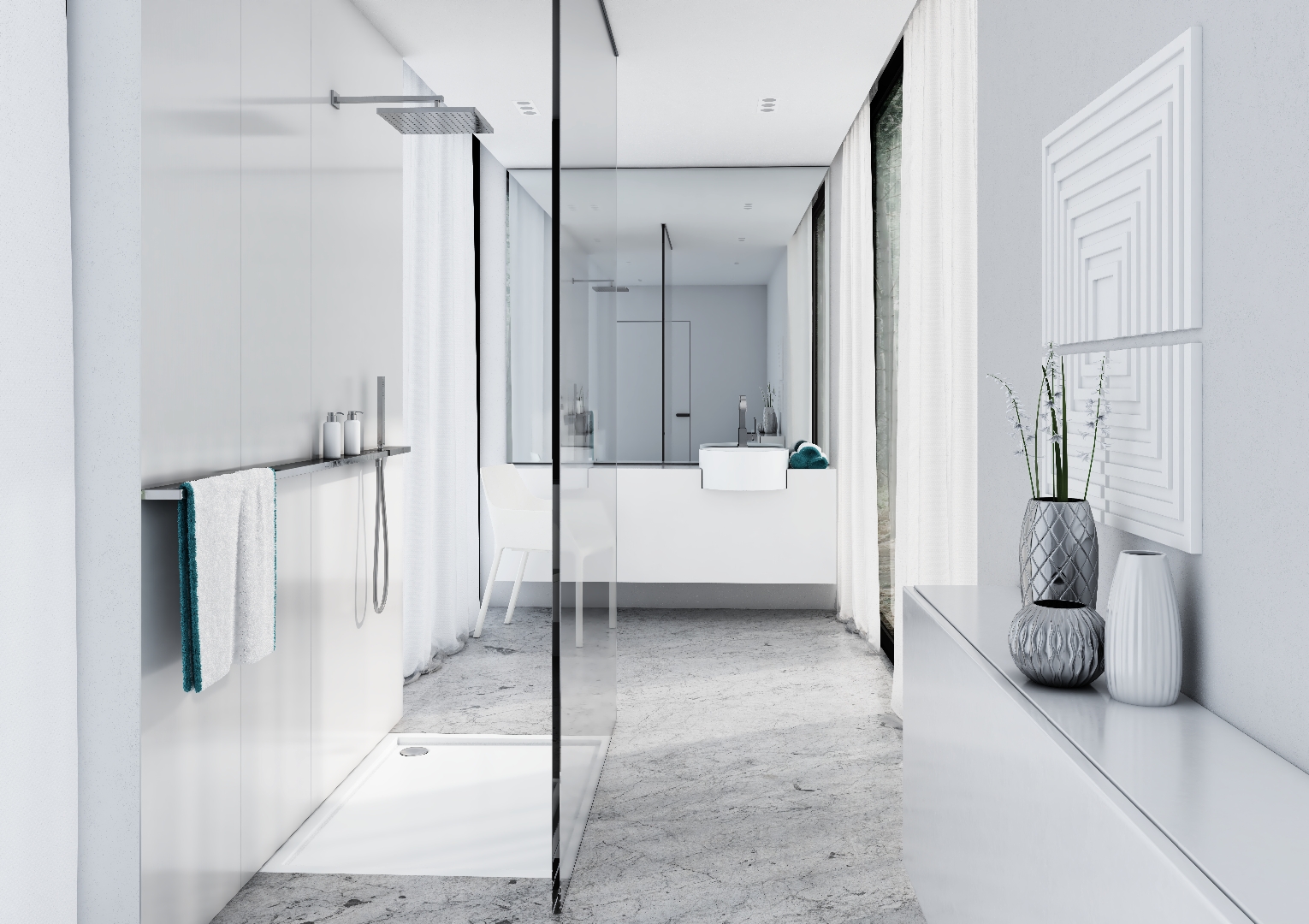 Schedline Estima brodzik 100x80 cm prostokątny kompozyt Stonicryl biały 3SP.E2P-80100