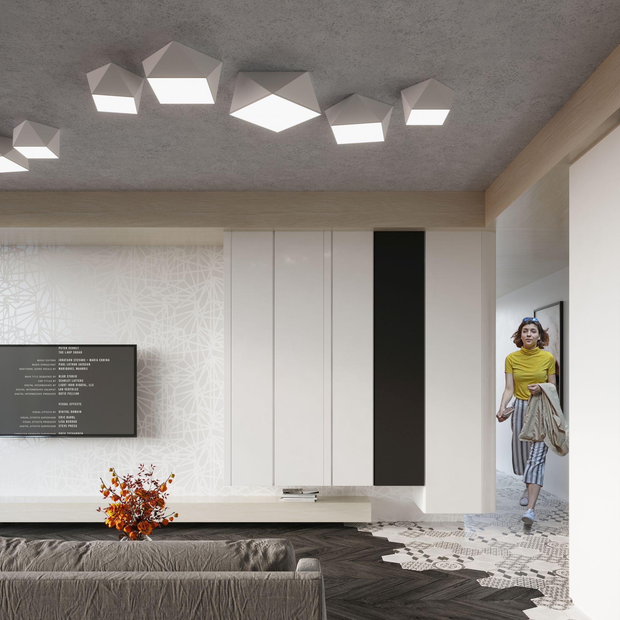 Sollux Lighting Hexa plafon 3x60 W biały SL.0692