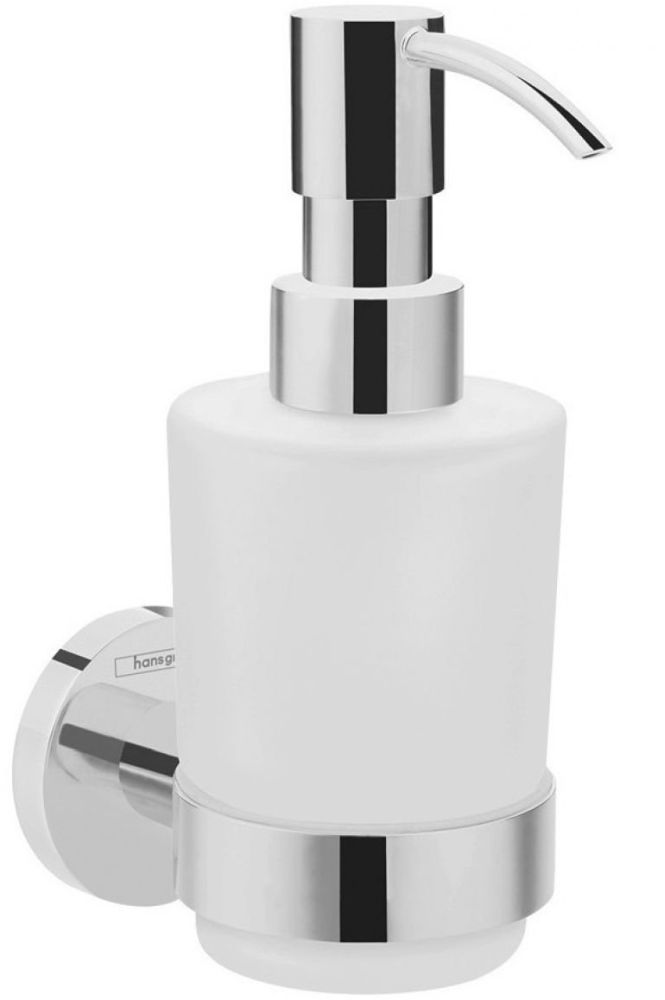 Hansgrohe Logis Universal dozownik do mydła 200 ml ścienny chrom/szkło białe 41714000 - Wysyłka w 24h