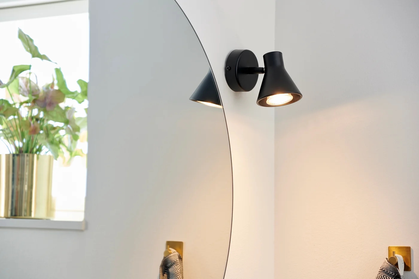 Nordlux Eik kinkiet 1x35W czarny 45761003