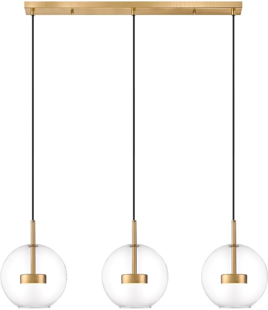 Zuma Line Enceladus lampa wisząca 3x5 W przezroczysta-złota P0428-03J-L4AC