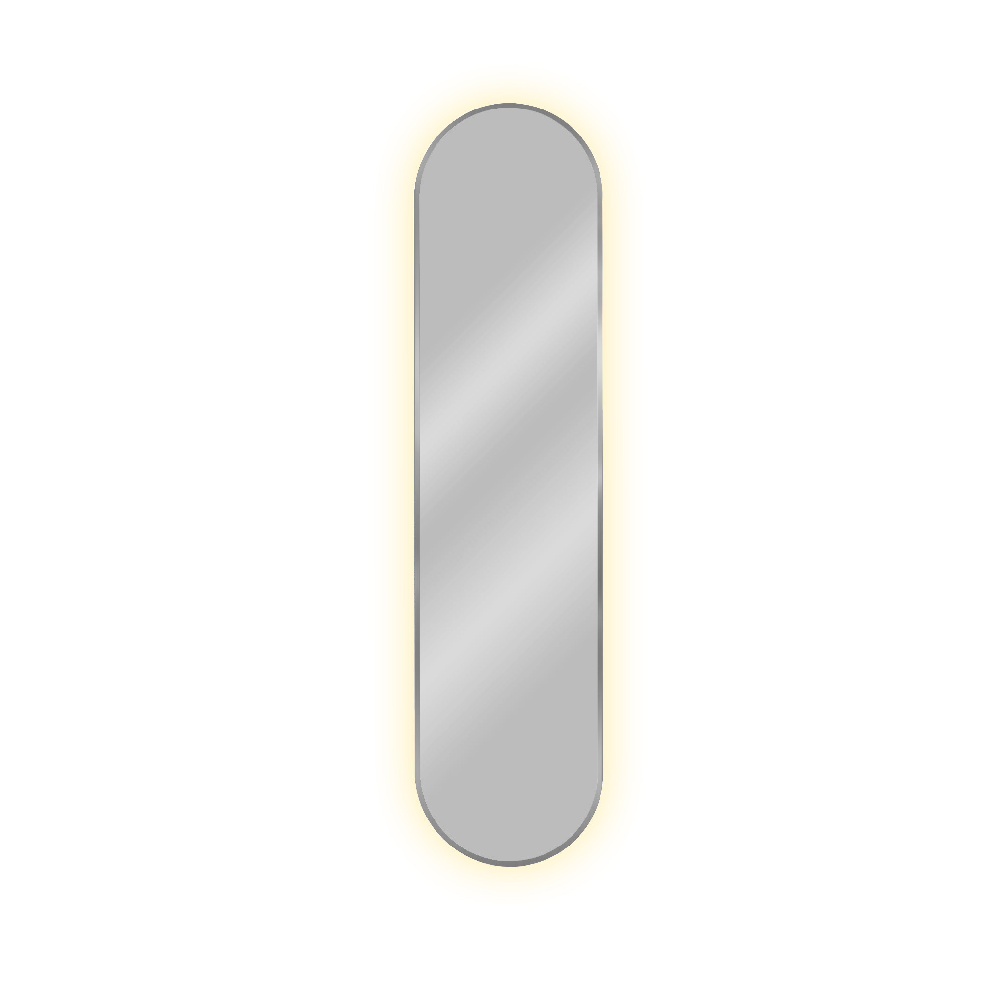 Baltica Design Tiny Border Pastille Bright lustro 60x90 cm owalne srebrne barwa światła neutralna