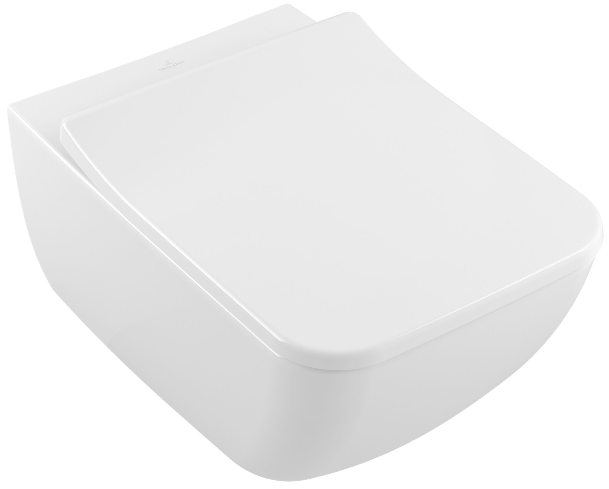 Villeroy & Boch Venticello combi-Pack miska WC wisząca bez kołnierza CeramicPlus z deską wolnoopadającą Weiss Alpin 4611RSR1 - Wysyłka w 24h