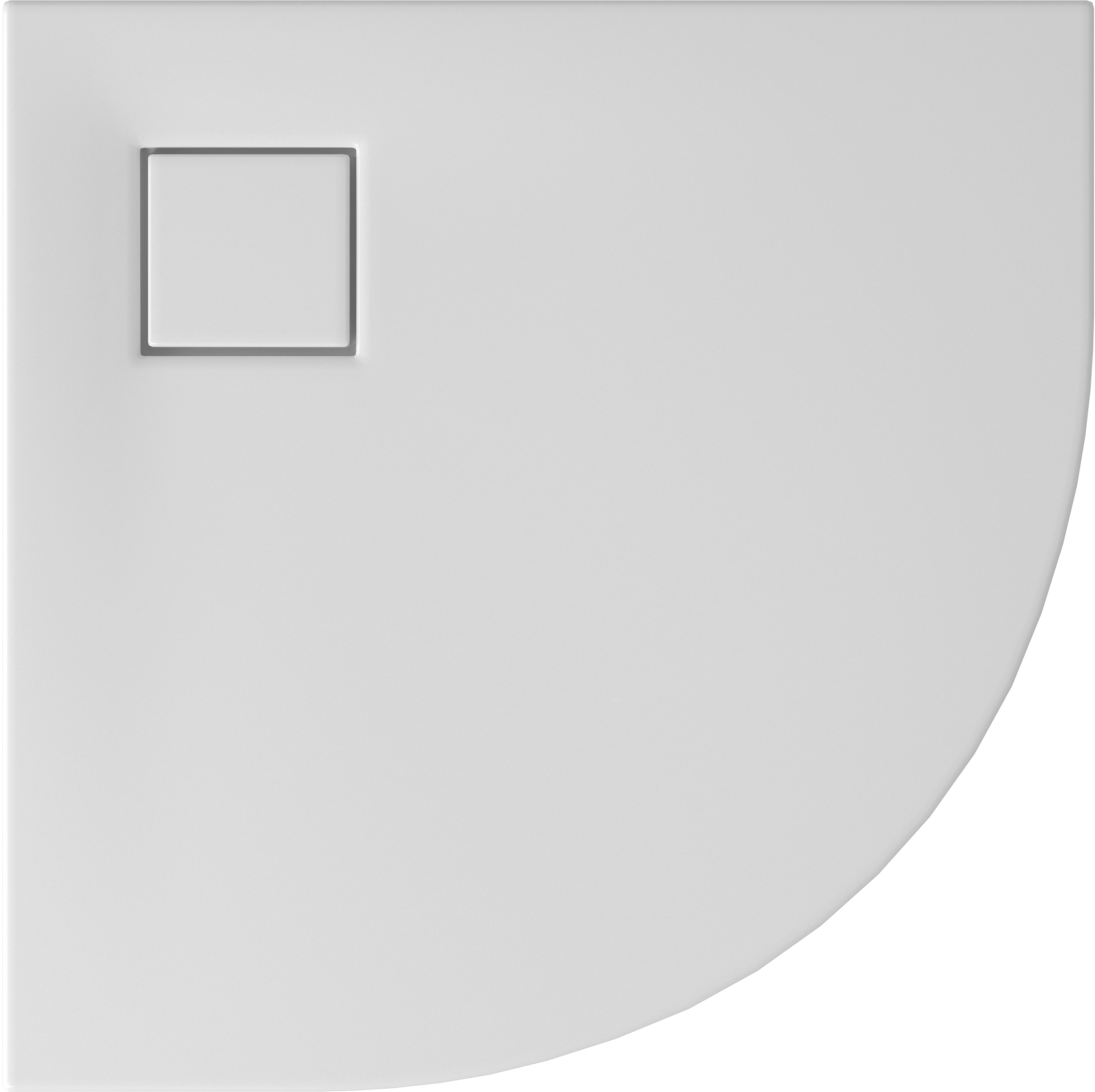 Cersanit Tako Slim brodzik 80x80 cm półokrągły biały mat S932-155