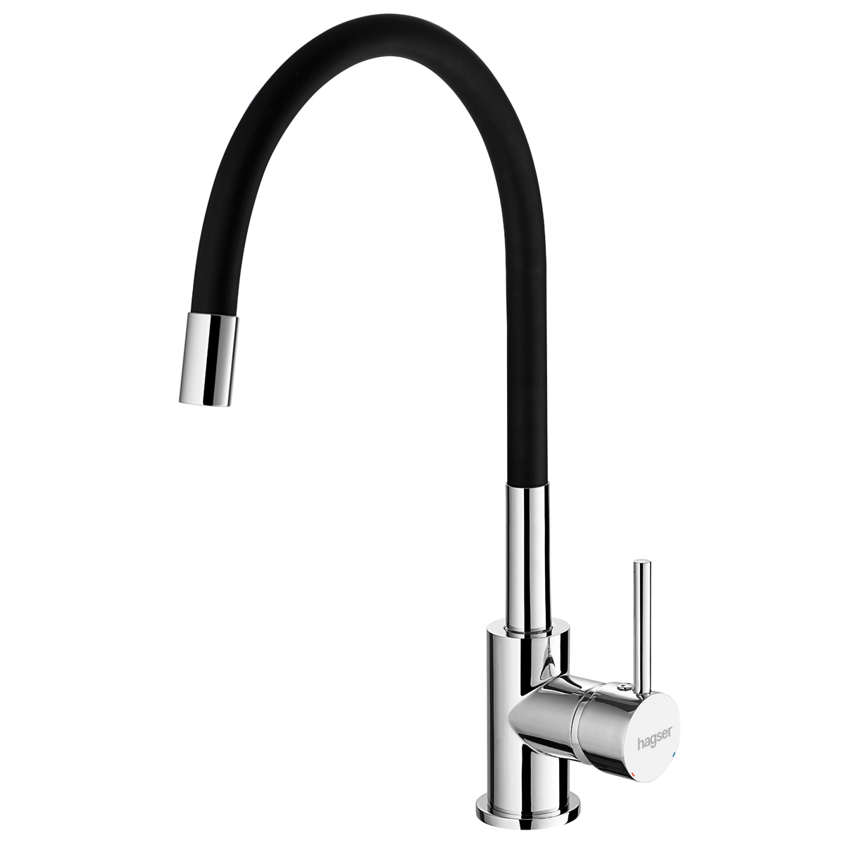 Hagser Emma bateria kuchenna stojąca chrom-czarna HGR30000035 - Wysyłka w 24h