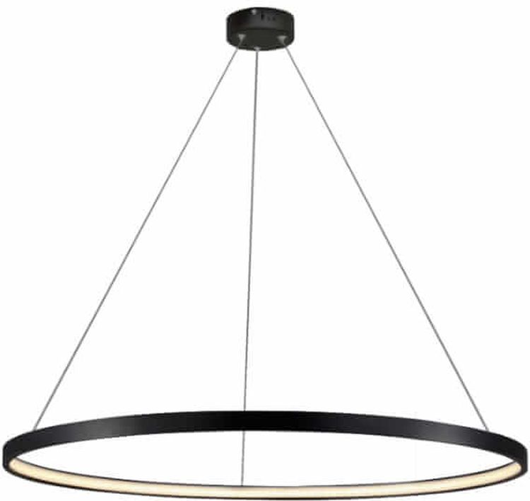 Light Prestige Ring lampa wisząca 1x24 W czarna LP-909/1PSBK