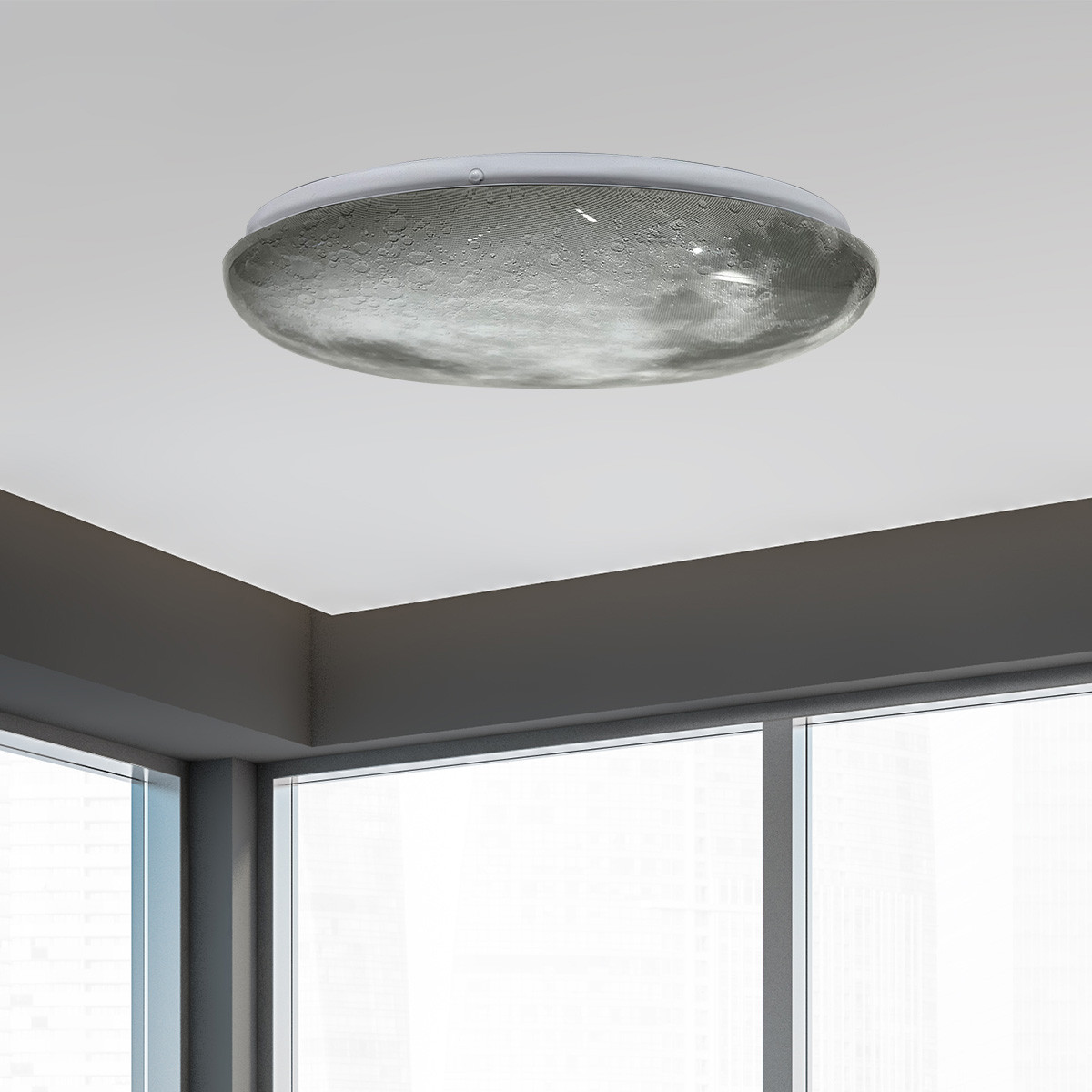 Light Prestige Luna plafon 1x24 W szary LP-1106/1CLUNA - Wysyłka w 24h