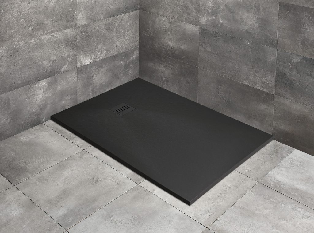 Radaway Kyntos F Black brodzik 100x80 cm prostokątny czarny HKF10080-54
