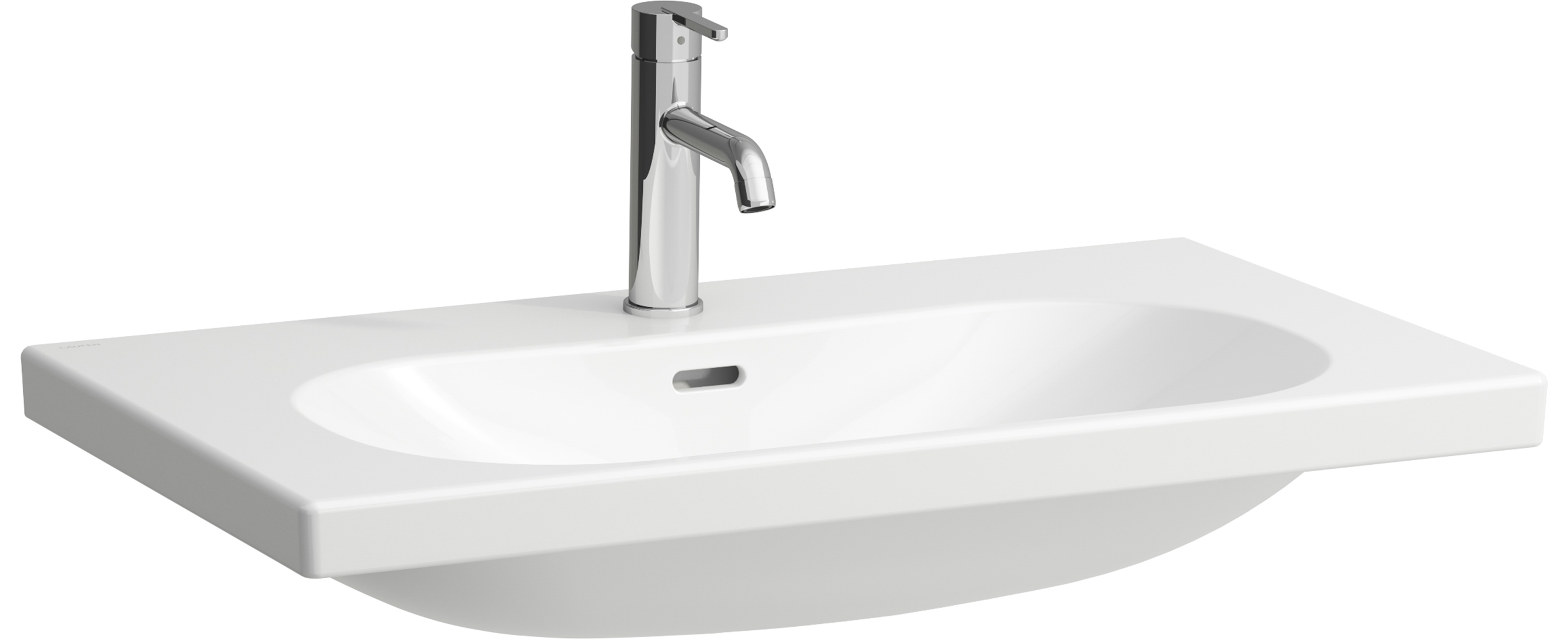 Laufen Lua umywalka 80x46 cm prostokątna ścienna biała H8100874001091
