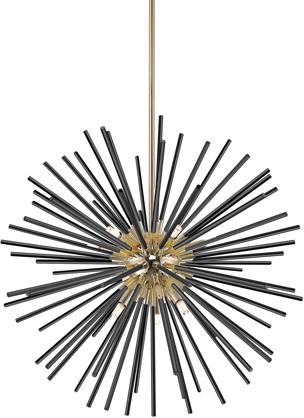 Zuma Line Urchin lampa wisząca 9x42 W czarny/złoty P0491-09C-F7BC