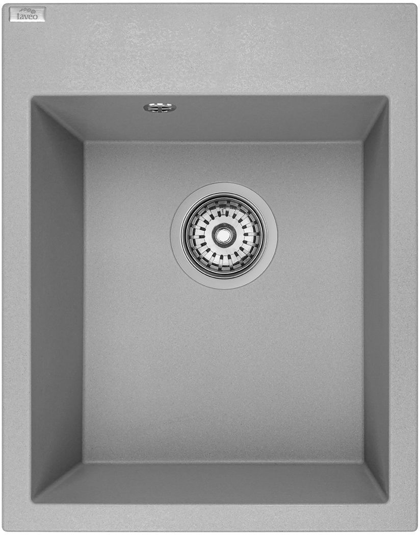Laveo Monchichi zlewozmywak granitowy 50x39 cm szary SBO510Y