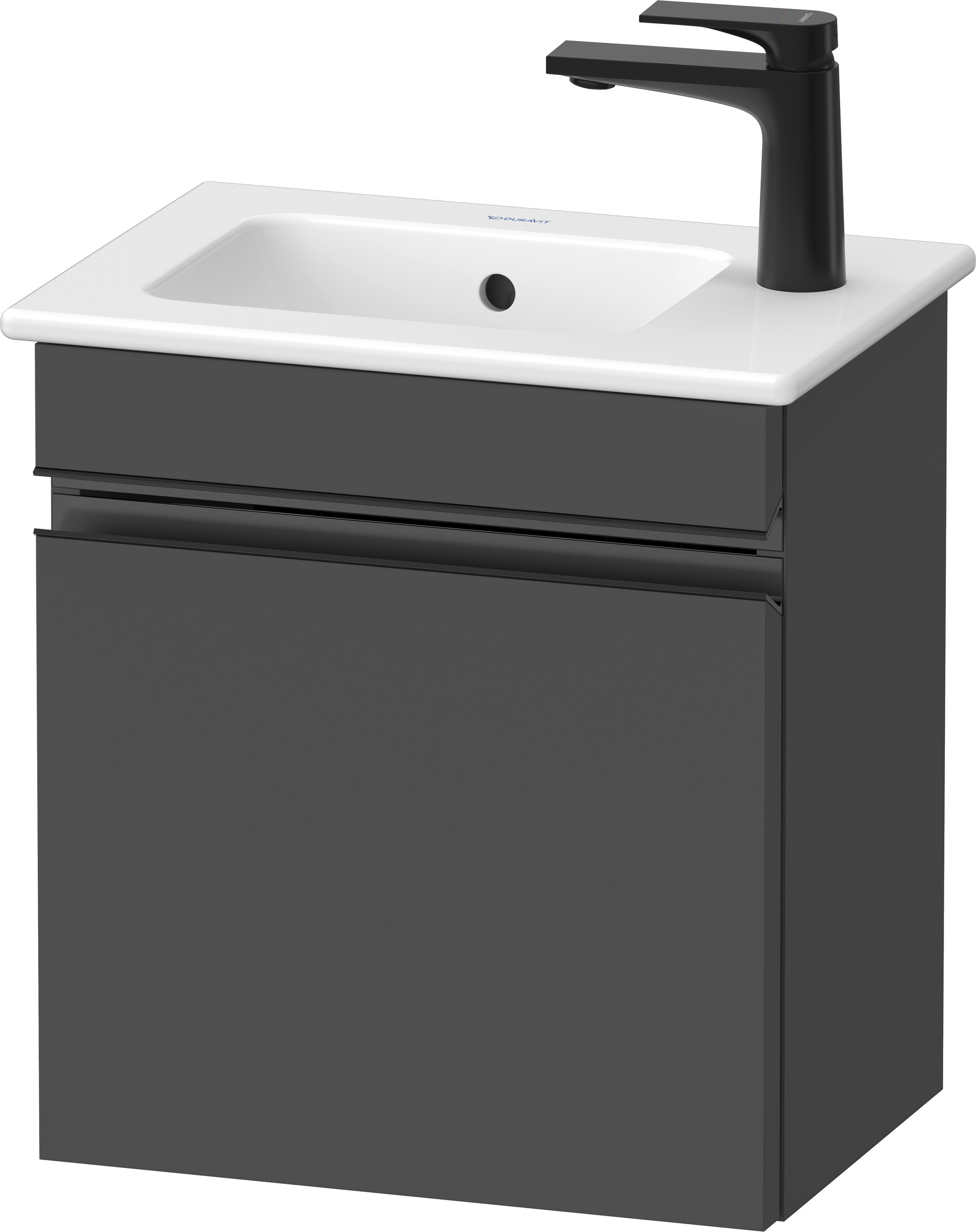 Duravit Sivida szafka 40x28,7x44,3 cm podumywalkowa wisząca czarna-grafitowa SV4642LBD490000