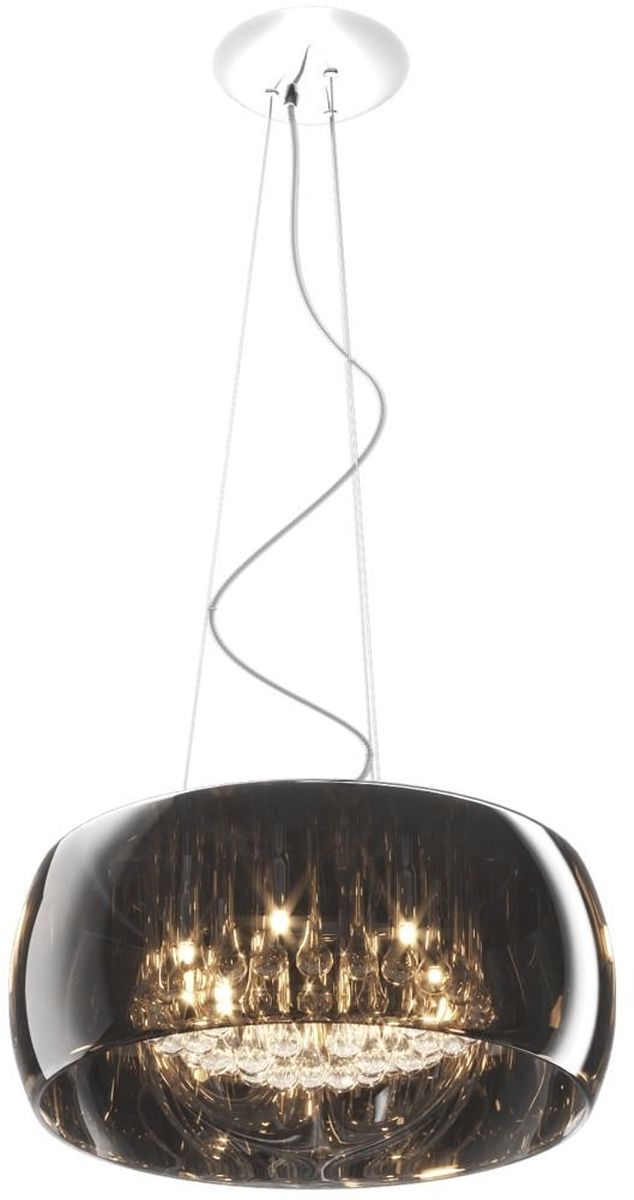 Zuma Line Crystal lampa wisząca 6x42W chrom/szkło dymione/kryształ P0076-06X-F4FZ