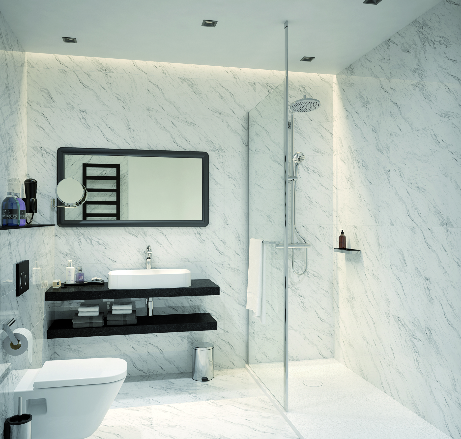 Sanplast Altus PI/ALTIIa Walk-In ścianka prysznicowa 120 cm chrom błyszczący/szkło przezroczyste 600-121-2561-42-401