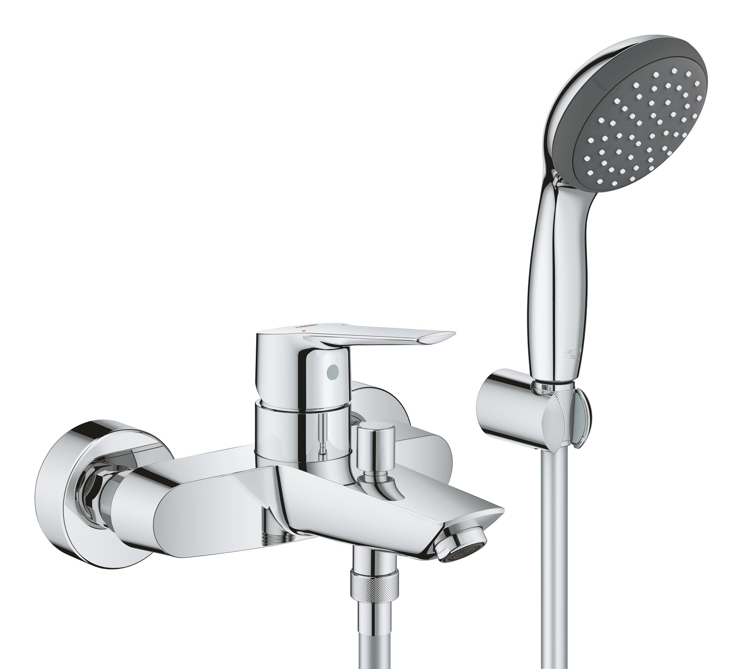 Grohe Start bateria wannowo-prysznicowa ścienna z kompletem natryskowym chrom 23413002 - Wysyłka w 24h