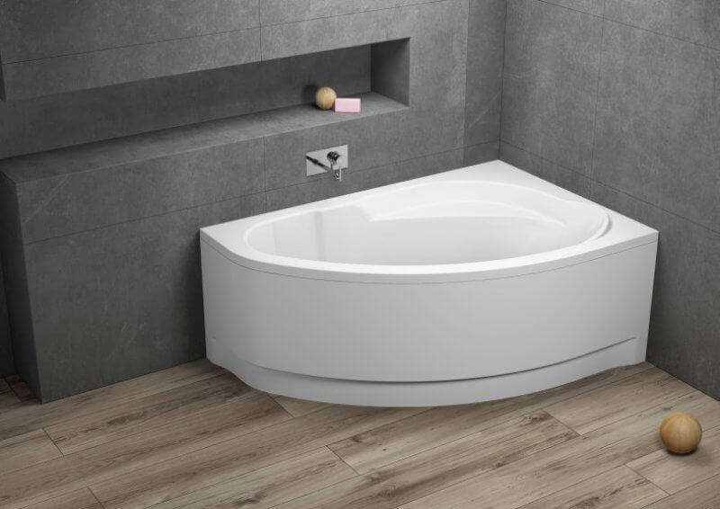 Polimat Marea wanna narożna 160x100 cm prawa biała 00532