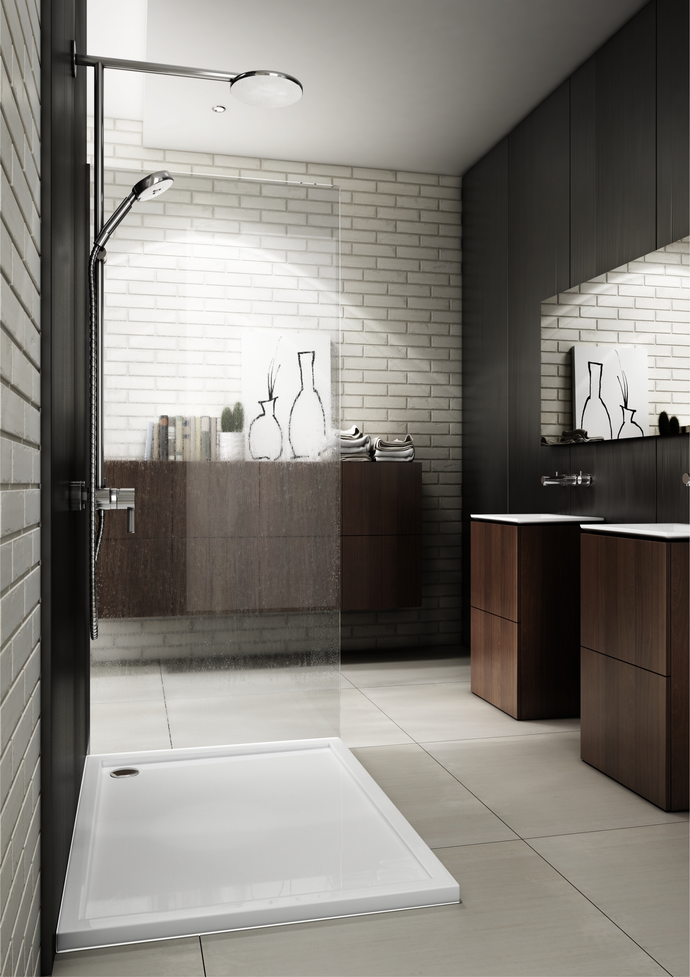 Schedpol Corrina New brodzik 100x80 cm prostokątny Stonicryl biały 3.4336