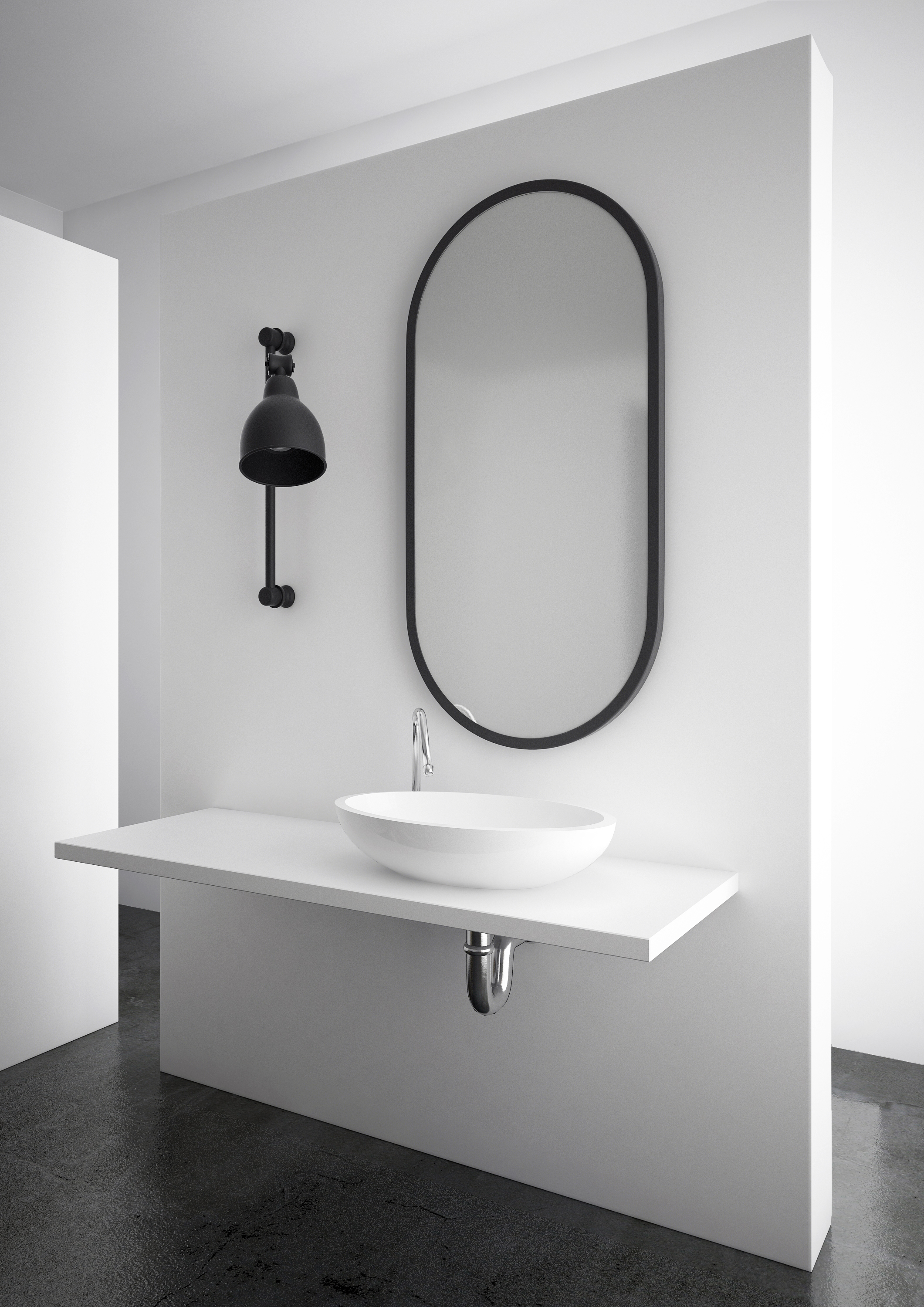 Dubiel Vitrum Evo lustro owalne 100x50 cm rama czarna