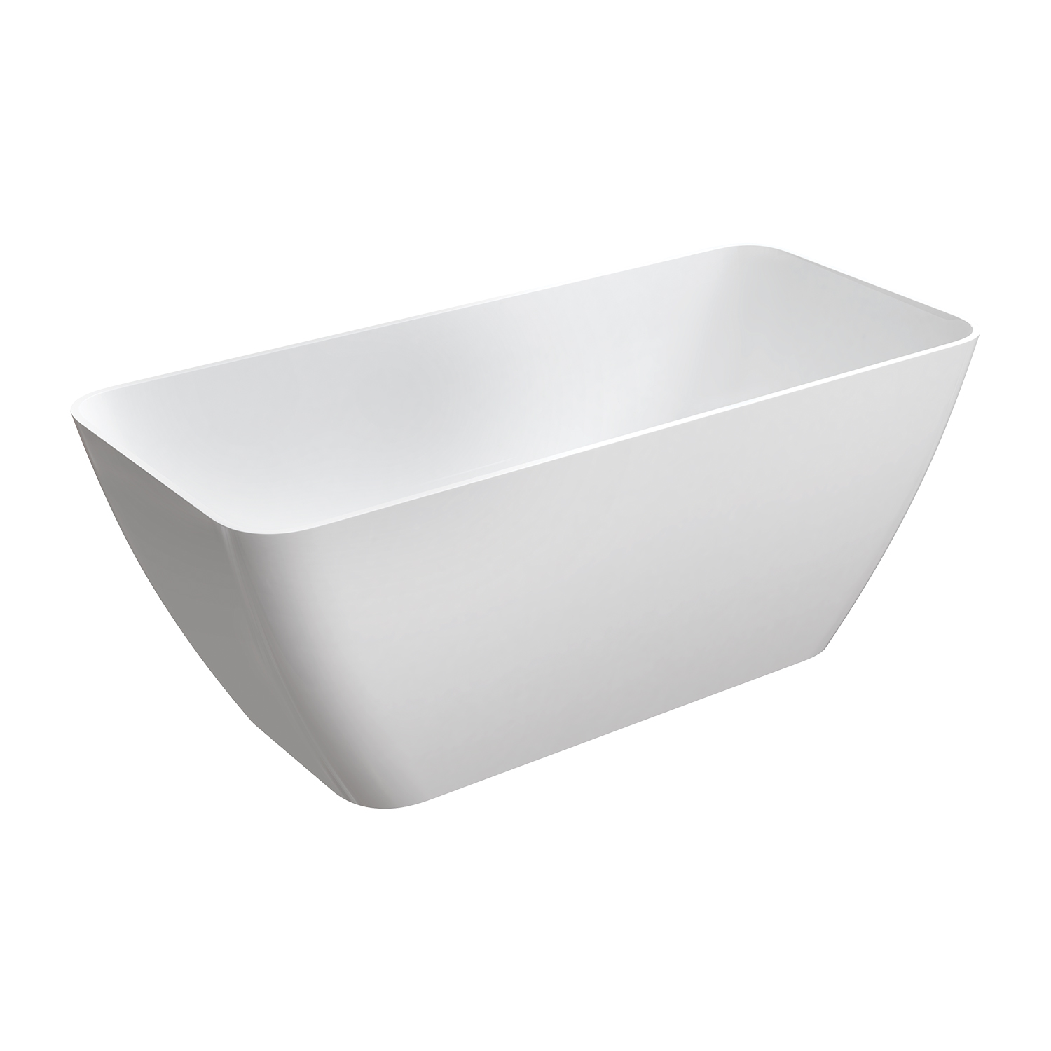 Omnires Marble + Parma wanna wolnostojąca 159x70 cm biała PARMAWWBP