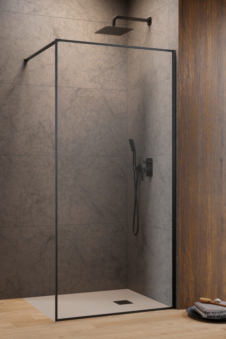 Radaway Modo F Brushed Gunmetal II ścianka prysznicowa walk-in 120 cm gunmetal szczotkowany/szkło przezroczyste 10409124-92-01