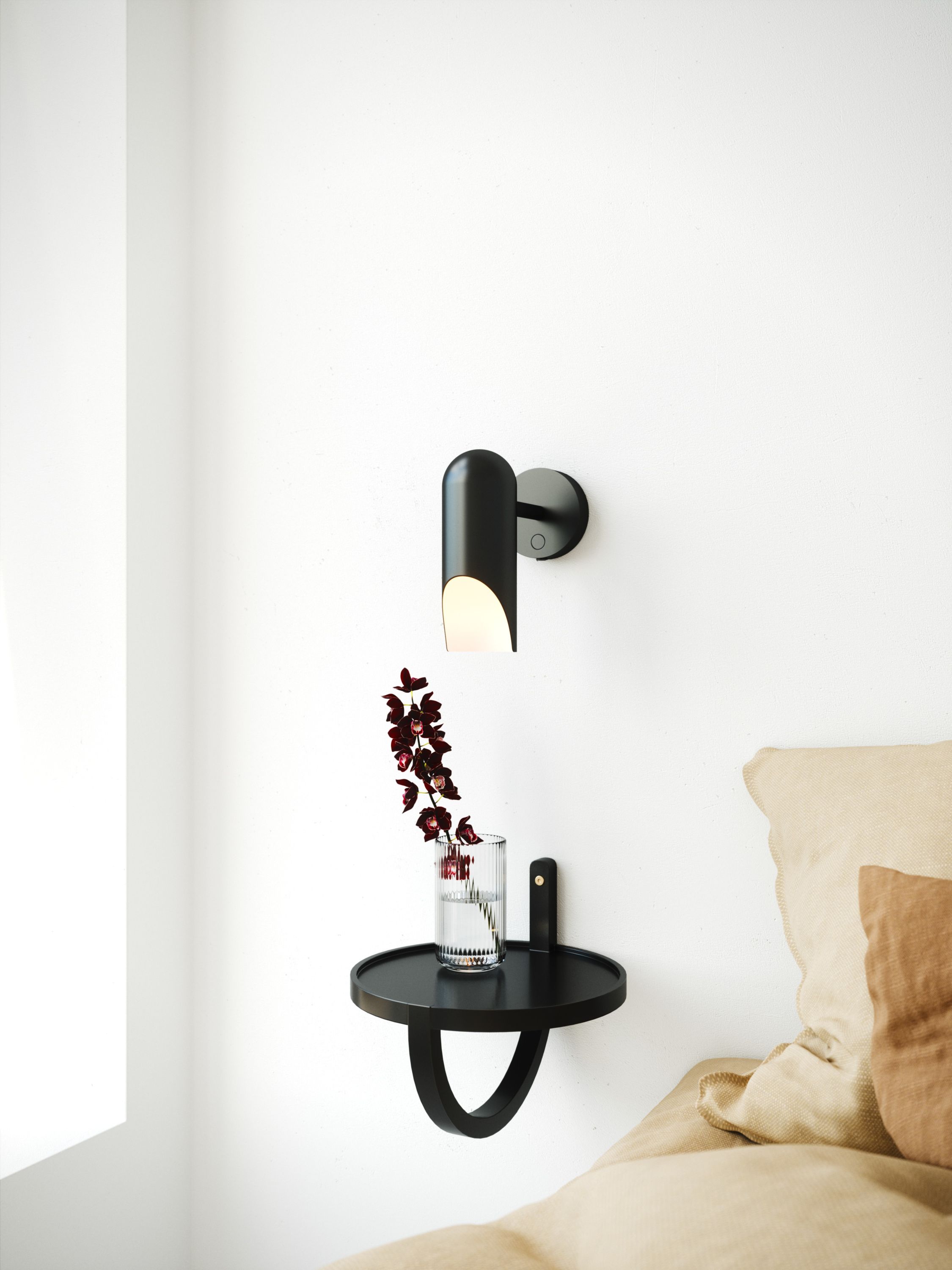 Nordlux DFTP Rochelle kinkiet 1x8W czarny 2320301003
