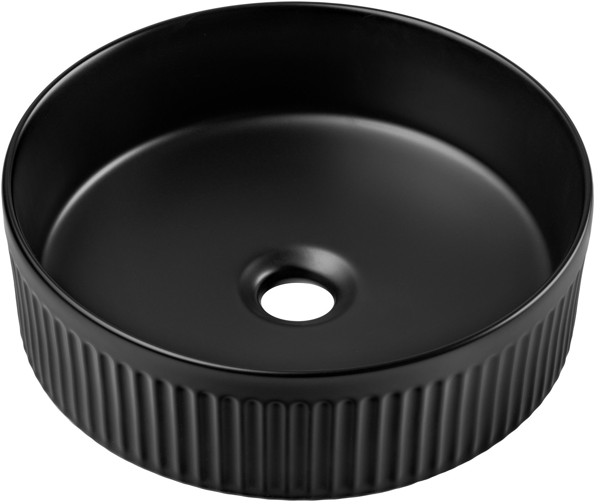 Comad umywalka 36 cm okrągła nablatowa czarna BEYOND 2 BLACK ( E-6565 )