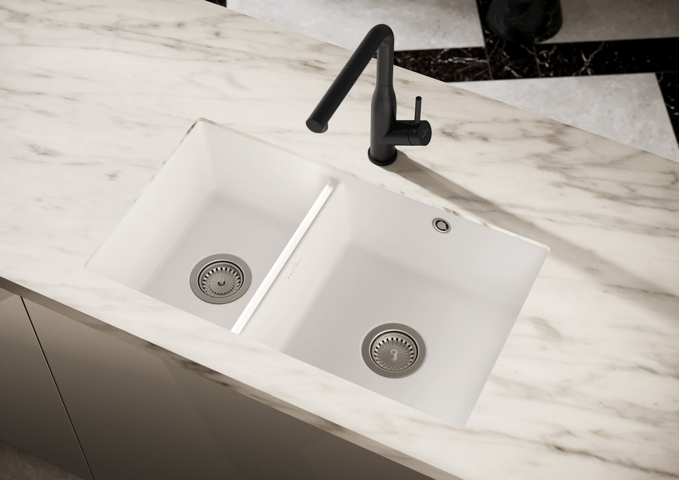 Villeroy & Boch Subway zlewozmywak ceramiczny 75x44 cm biały 338801R1