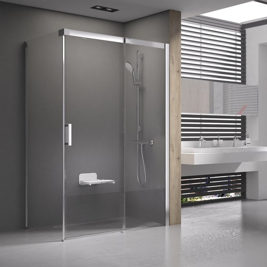 Ravak Matrix MSDPS-100/100 R kabina prysznicowa 100x100 cm kwadratowa prawa polerowane aluminium/szkło przezroczyste 0WPAAC00Z1