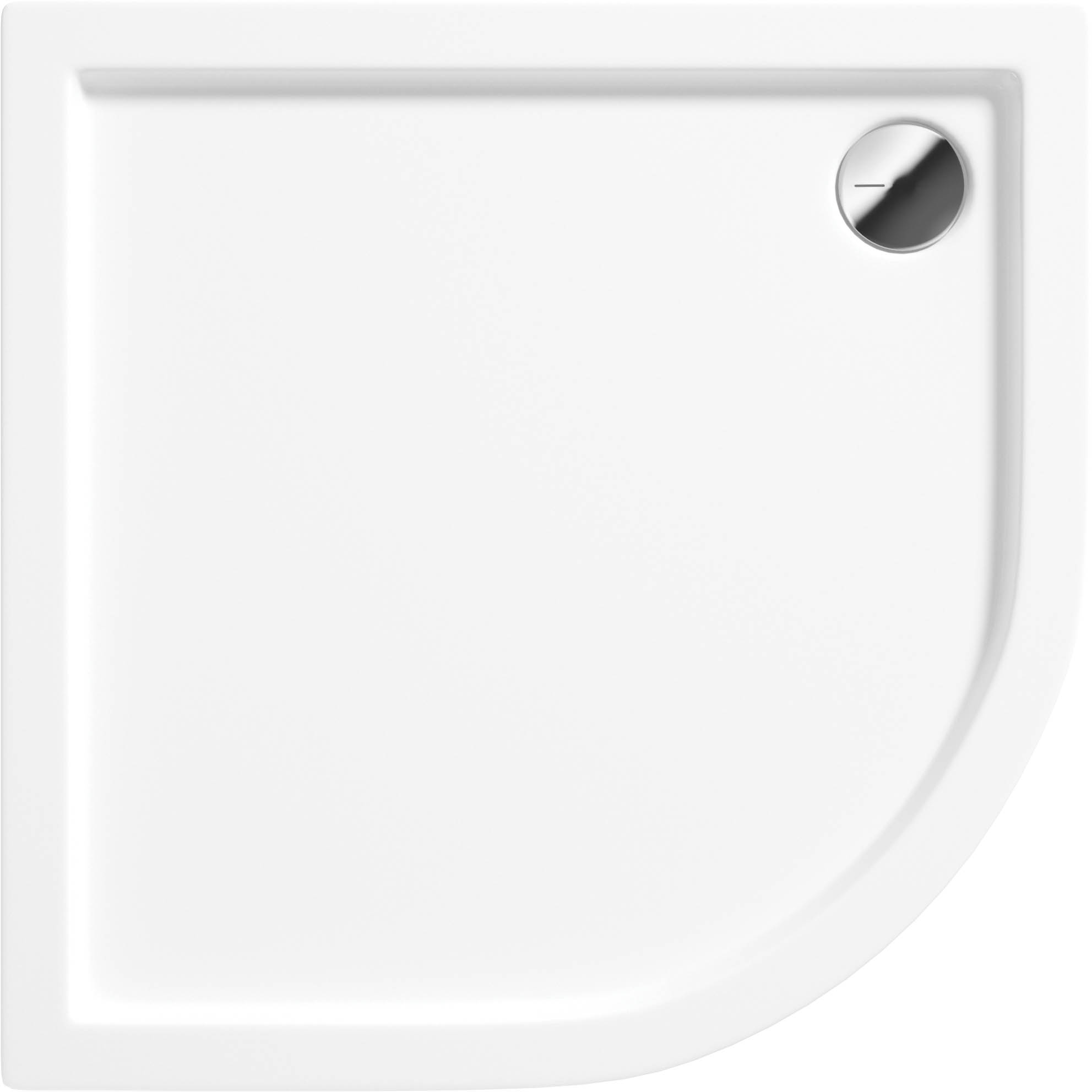 Deante Jasmin Plus brodzik 80x80 cm półokrągły biały KTJ054B - Wysyłka w 24h