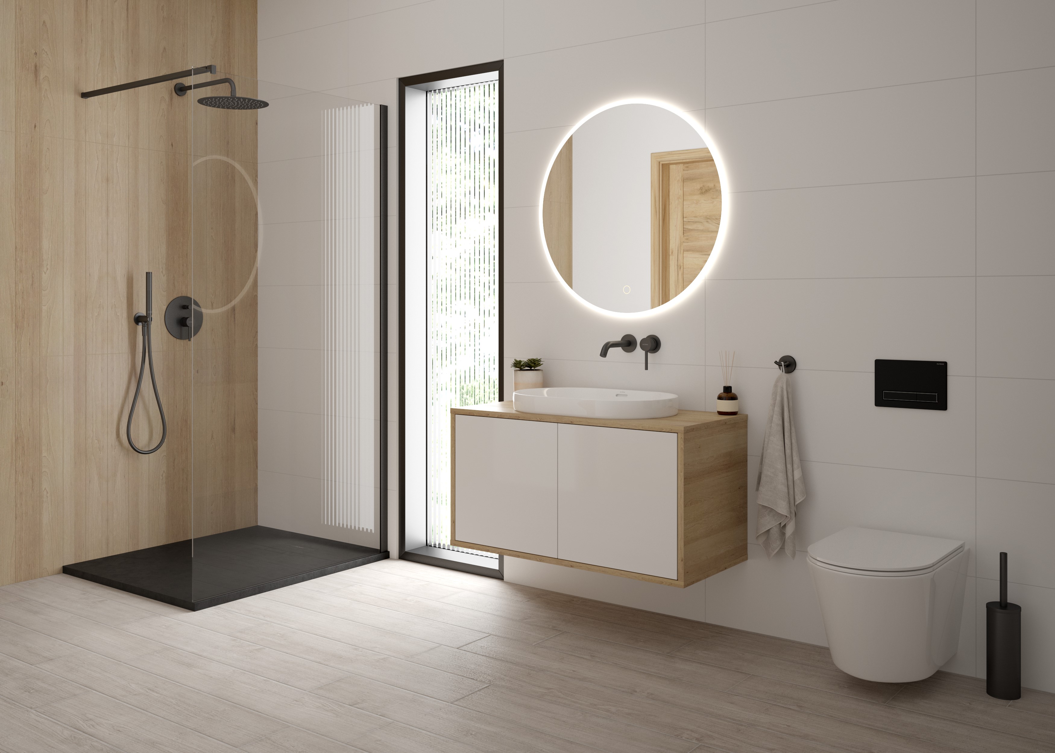 Zestaw Oltens Jog miska WC wisząca PureRim z powłoką SmartClean z deską wolnoopadającą Slim 42505000 - Wysyłka w 24h
