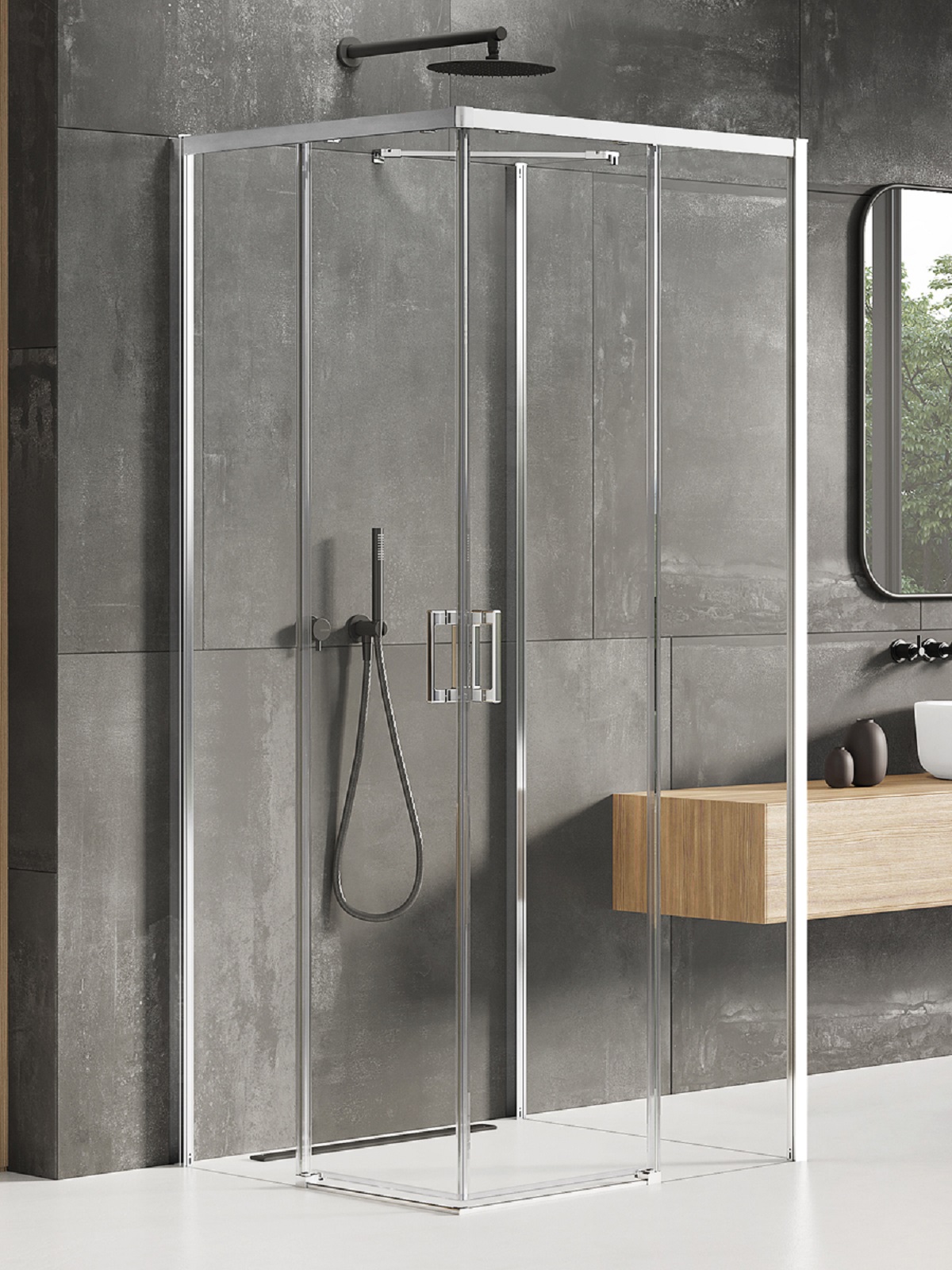 New Trendy Prime kabina prysznicowa 70x80 cm prostokątna chrom połysk/szkło przezroczyste K-0896