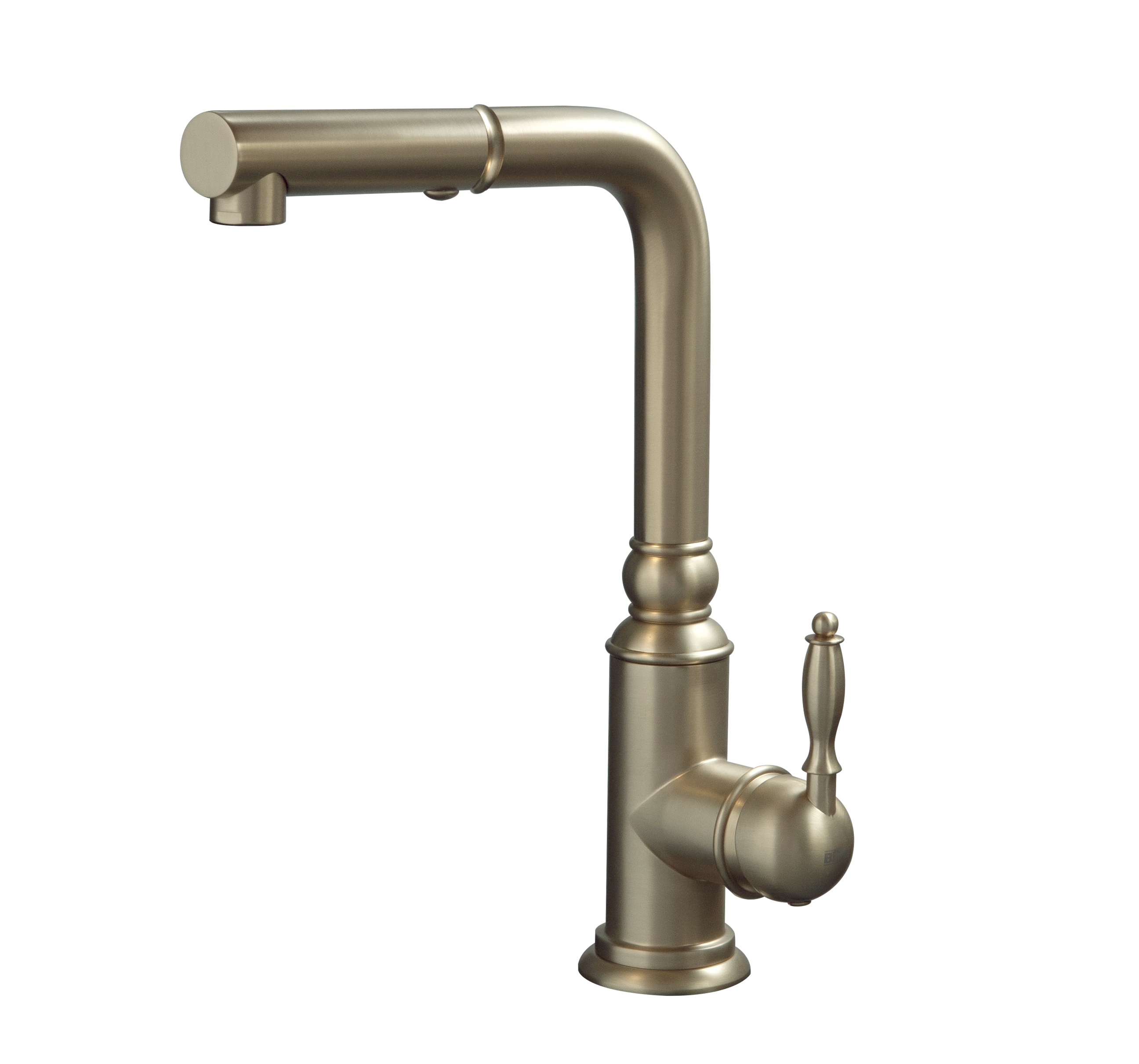 Berg Retro Gold bateria kuchenna stojąca z wyciąganą wylewką stare złoto 830157G - Wysyłka w 24h