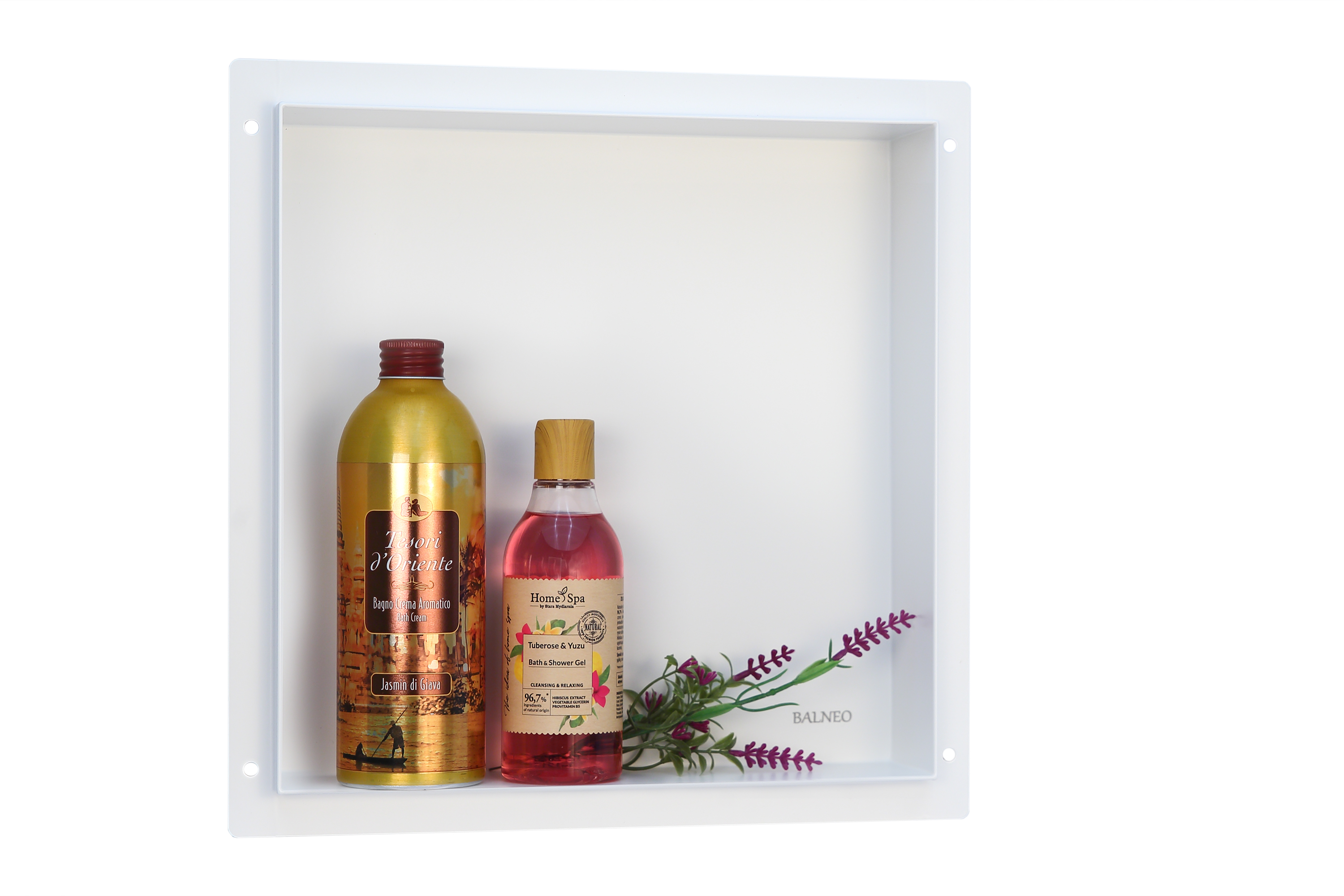 Balneo Wall-Box No Rim White półka wnękowa 30x30x10 cm biała OB-WH2-NR