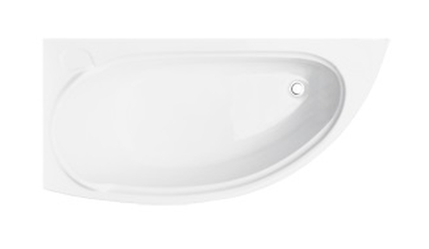 Besco Mini wanna narożna 150x70 cm lewa biała #WAM-150-MNL