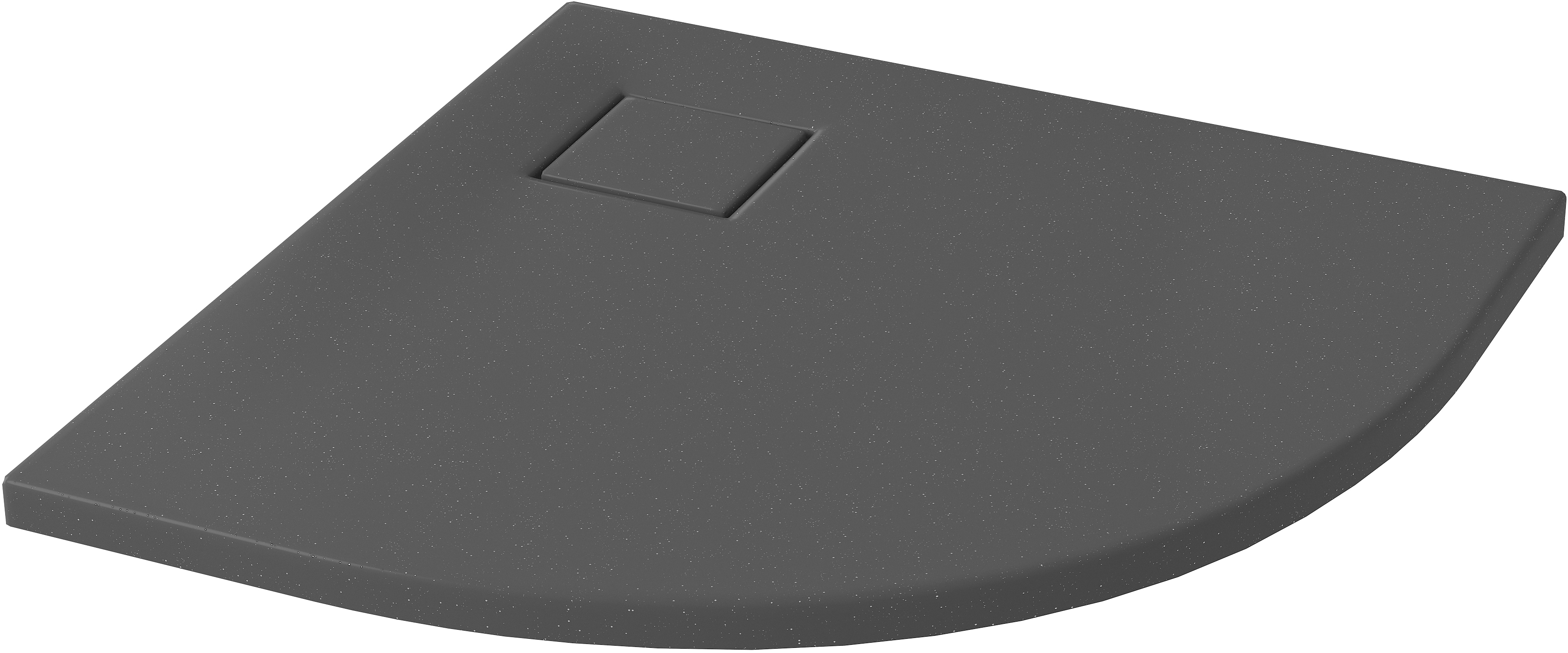 Cersanit Tako Slim brodzik 80x80 cm półokrągły szary mat S932-159