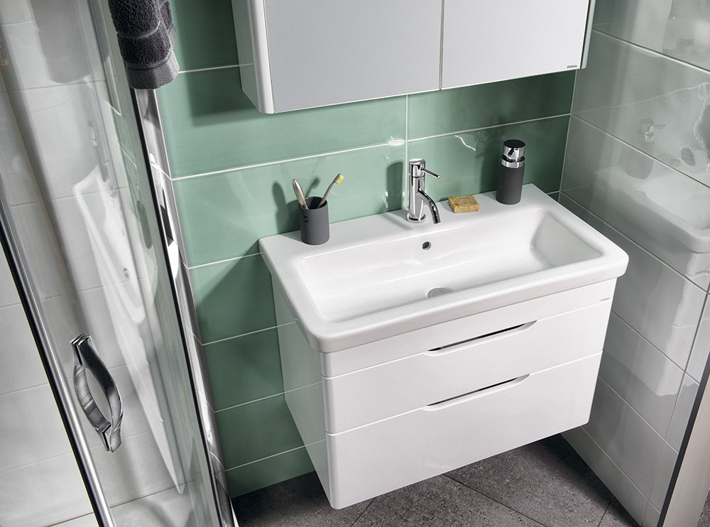 Sapho City umywalka 80x45 cm meblowa prostokątna biała KE080