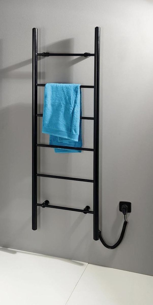 Sapho Karbo grzejnik łazienkowy 50x160 cm elektryczny czarny mat KB905