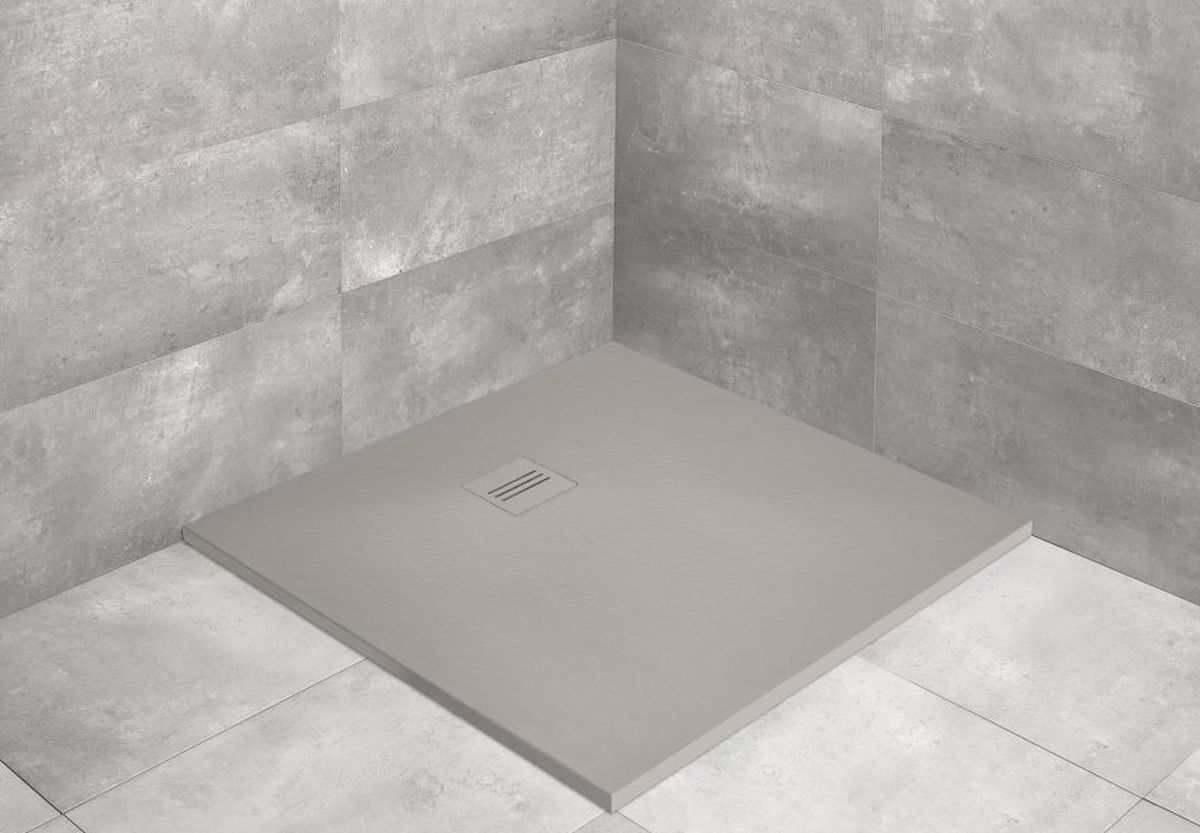 Radaway Kyntos C brodzik 80x80 cm kwadratowy cemento HKC8080-74