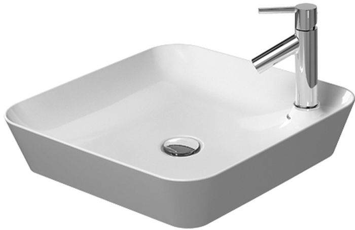 Duravit Cape Cod umywalka 46x46 cm nablatowa kwadratowa WonderGliss biała 23404600001
