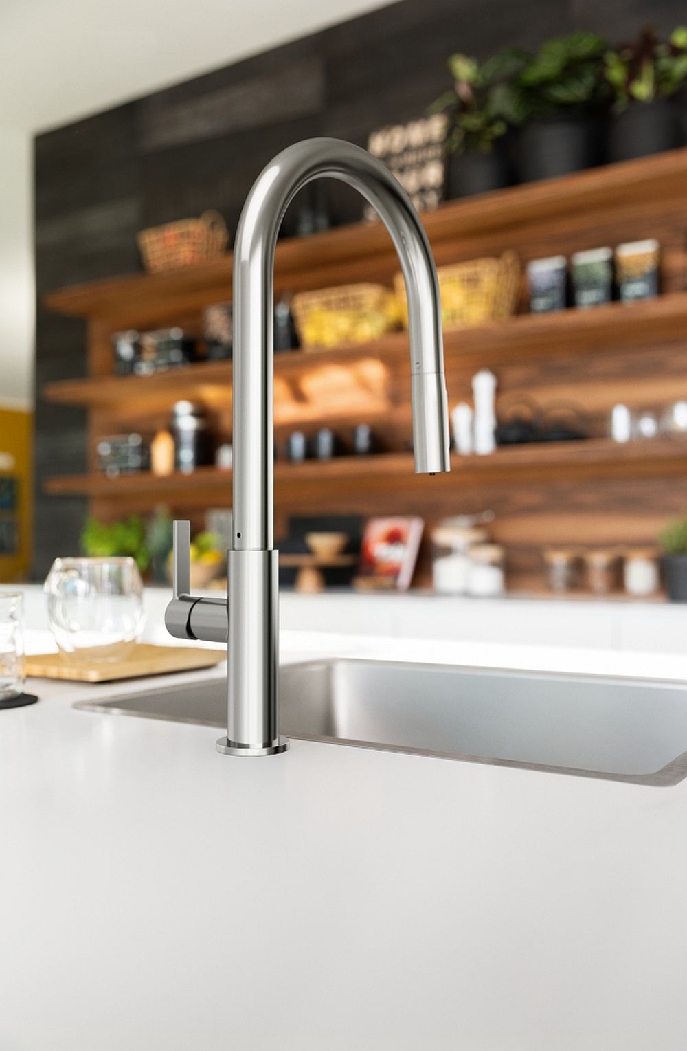 Franke Maris Slim Clear Water J Pull-Out bateria kuchenna stojąca chrom 120.0730.870