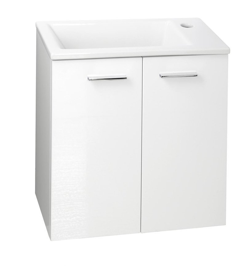 Aqualine Zuno umywalka 50x25 cm prostokątna meblowa biała 9050