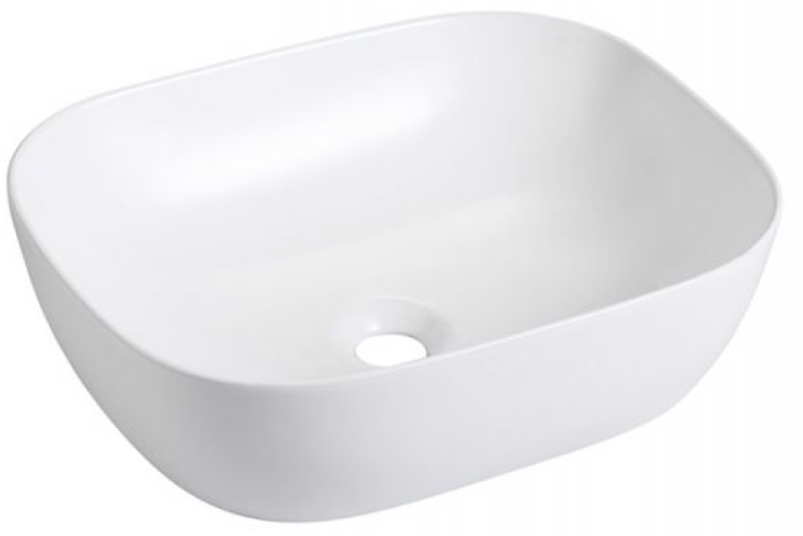 Bathco Spain Olea umywalka 49x40 cm nablatowa prostokątna biała 4072 - Wysyłka w 24h
