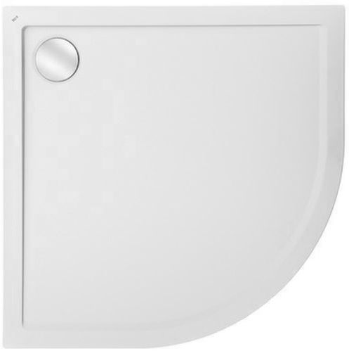 Roca Aeron brodzik 80x80 cm półokrągły kompozyt Stonex biały A276283100