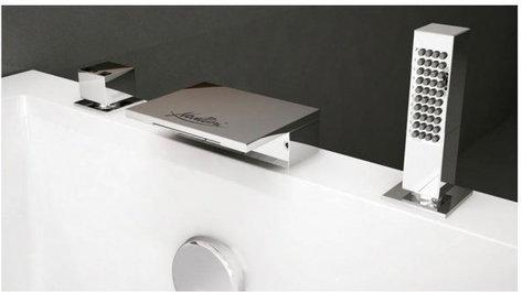 Novellini bateria nawannowa 3-otworowa chrom KRUBBVAQNO-K
