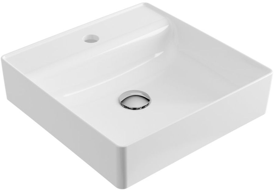 Excellent Rima 2.0 umywalka 40 cm nablatowa kwadratowa biała CEEX.4901.400.WH - Wysyłka w 24h