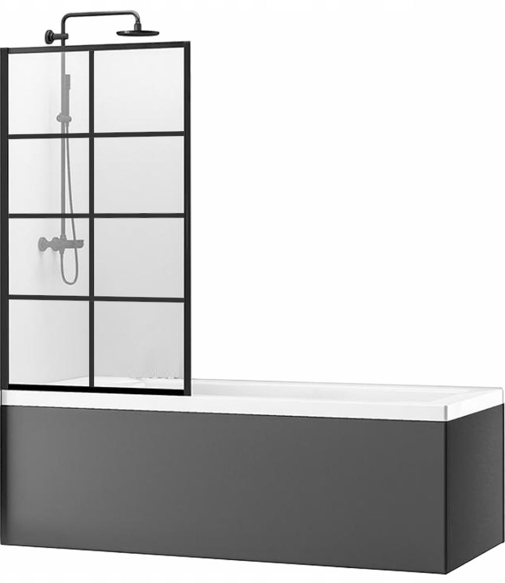 Rea Lagos-1 parawan nawannowy 70 cm szkło przezroczyste REA-K4569 - Wysyłka w 24h