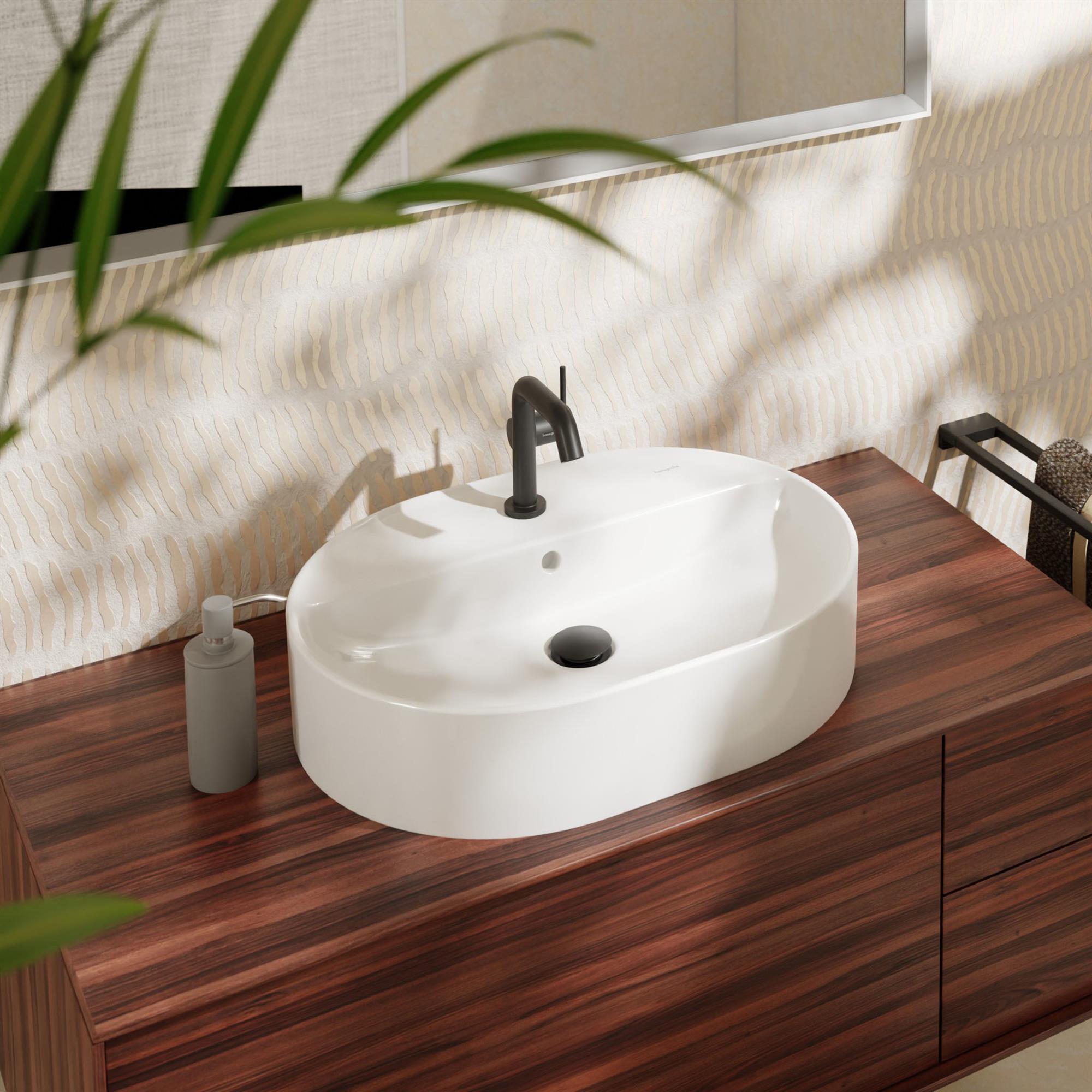 Hansgrohe Xuniva U umywalka 60x45 cm nablatowa SmartClean biały 61080450