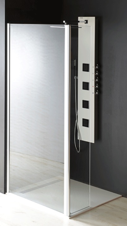 Polysan Modular Shower Walk-In ścianka prysznicowa 120 cm frontowa chrom/szkło przezroczyste MS3A-120