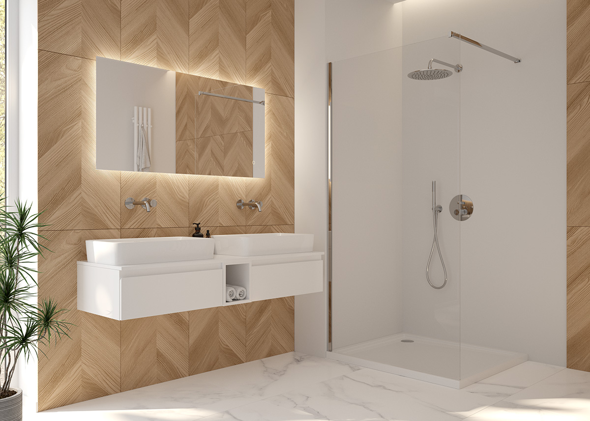 Oltens Nordlis lustro 60x120 cm prostokątne z oświetleniem z matą grzewczą 64112000 - Wysyłka w 24h